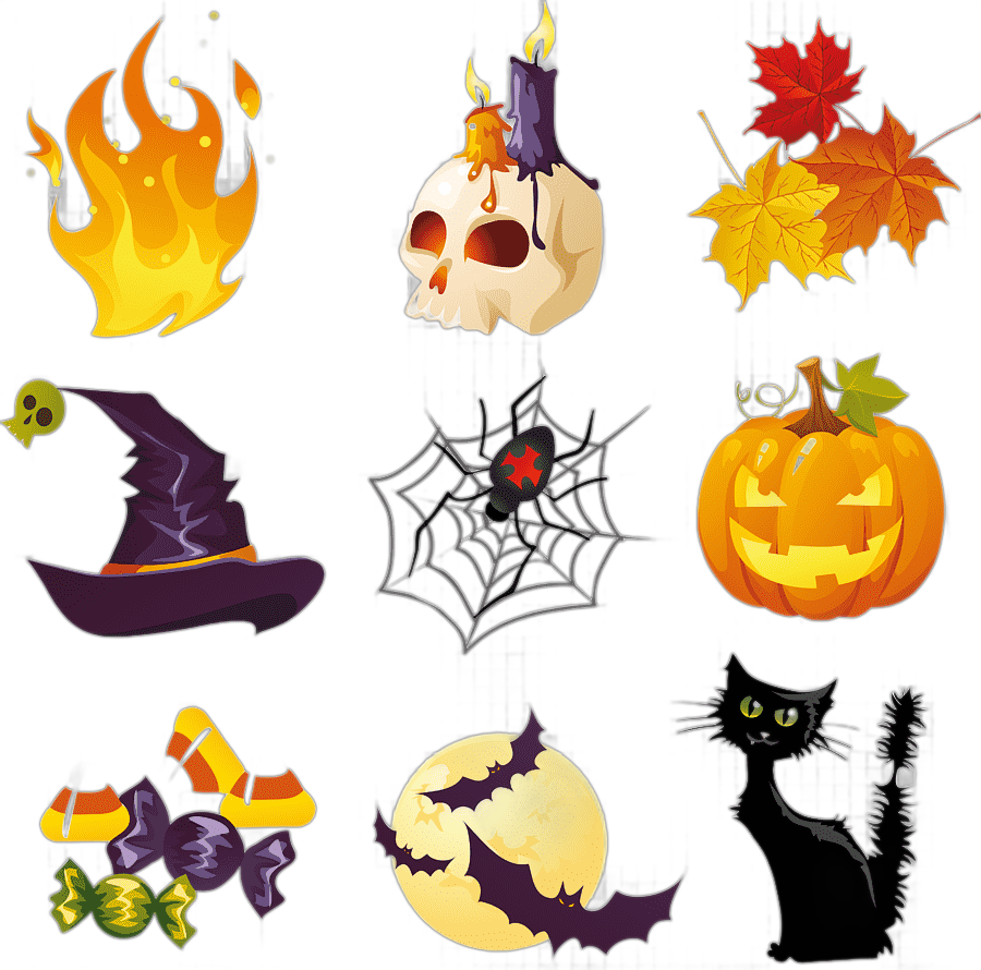 png clipart assorted halloween illustrations halloween halloween s collection happy halloween flower
