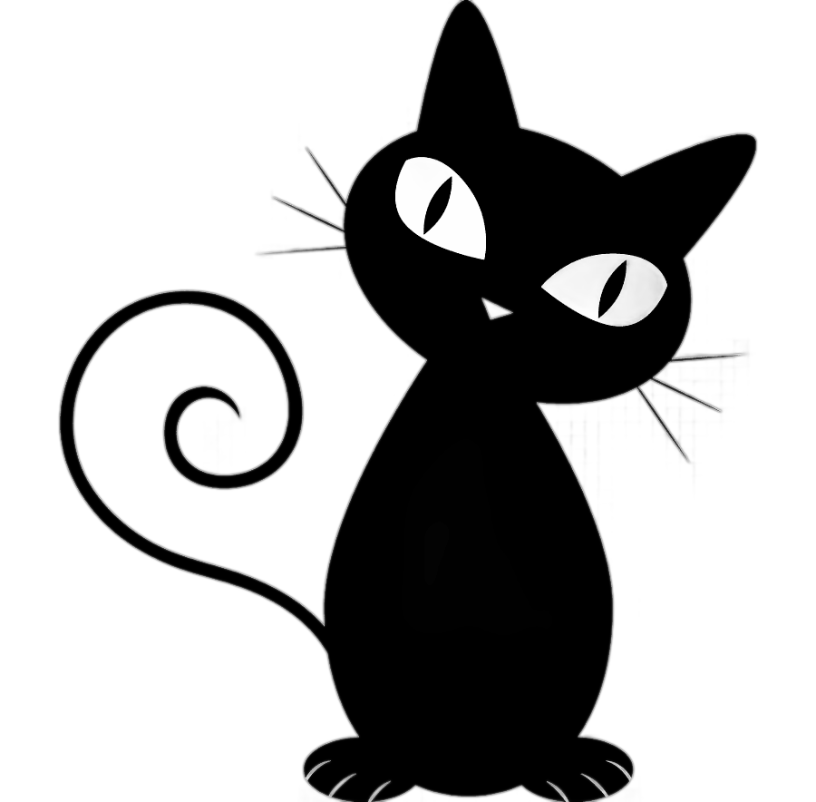 png clipart black cat illustration black cat drawing silhouette cat mammal animals