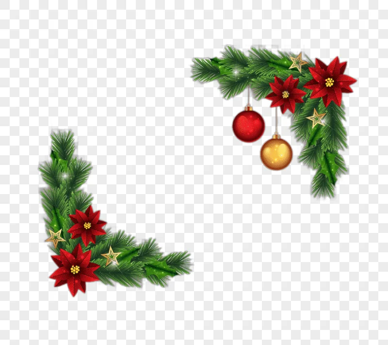 png clipart christmas border border leaf