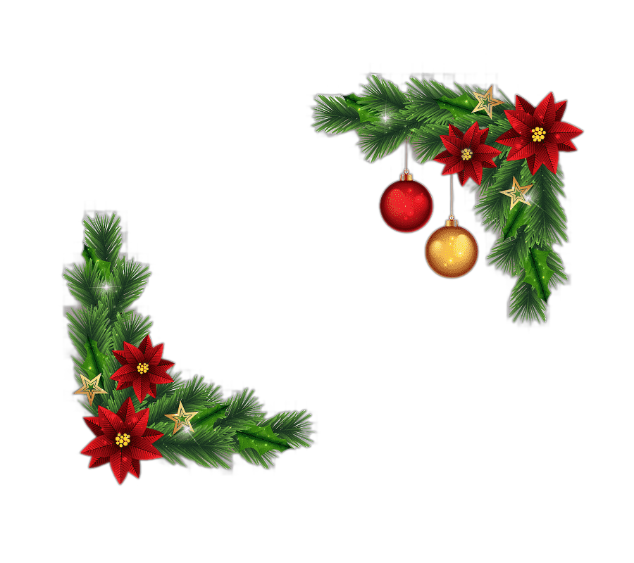 png clipart christmas border border leaf