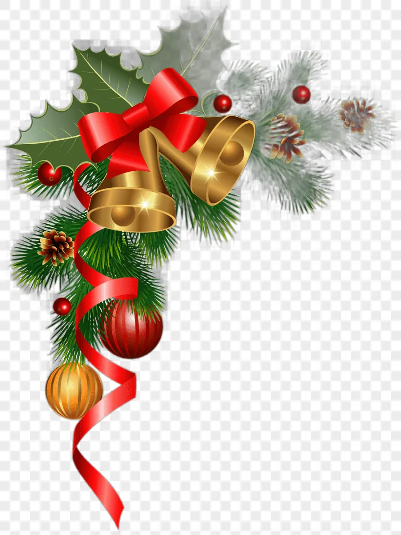 png clipart christmas decoration christmas ornament christmas tree christmas corner decoration green wreath branch candle