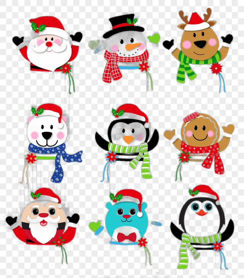 png clipart christmas gift santa claus creative christmas festive elements christmas background