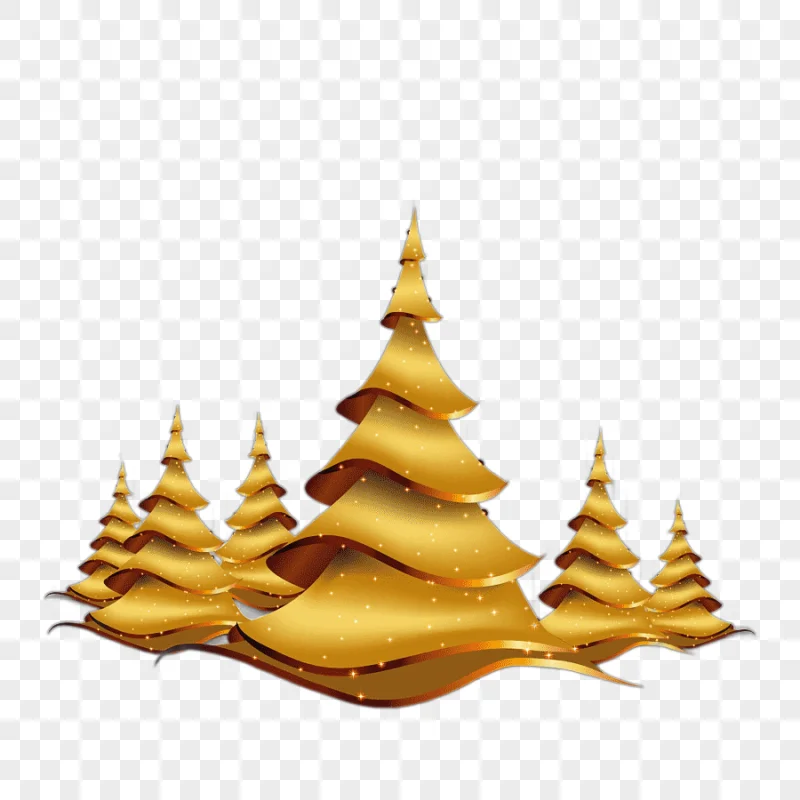 png clipart christmas tree christmas card golden sparkling christmas tree golden frame holidays