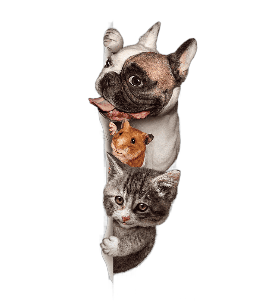 png clipart dog cat budgerigar pet sitting cute dogs and cats silver pug guinea pig and gray tabby cat cat like mammal animals