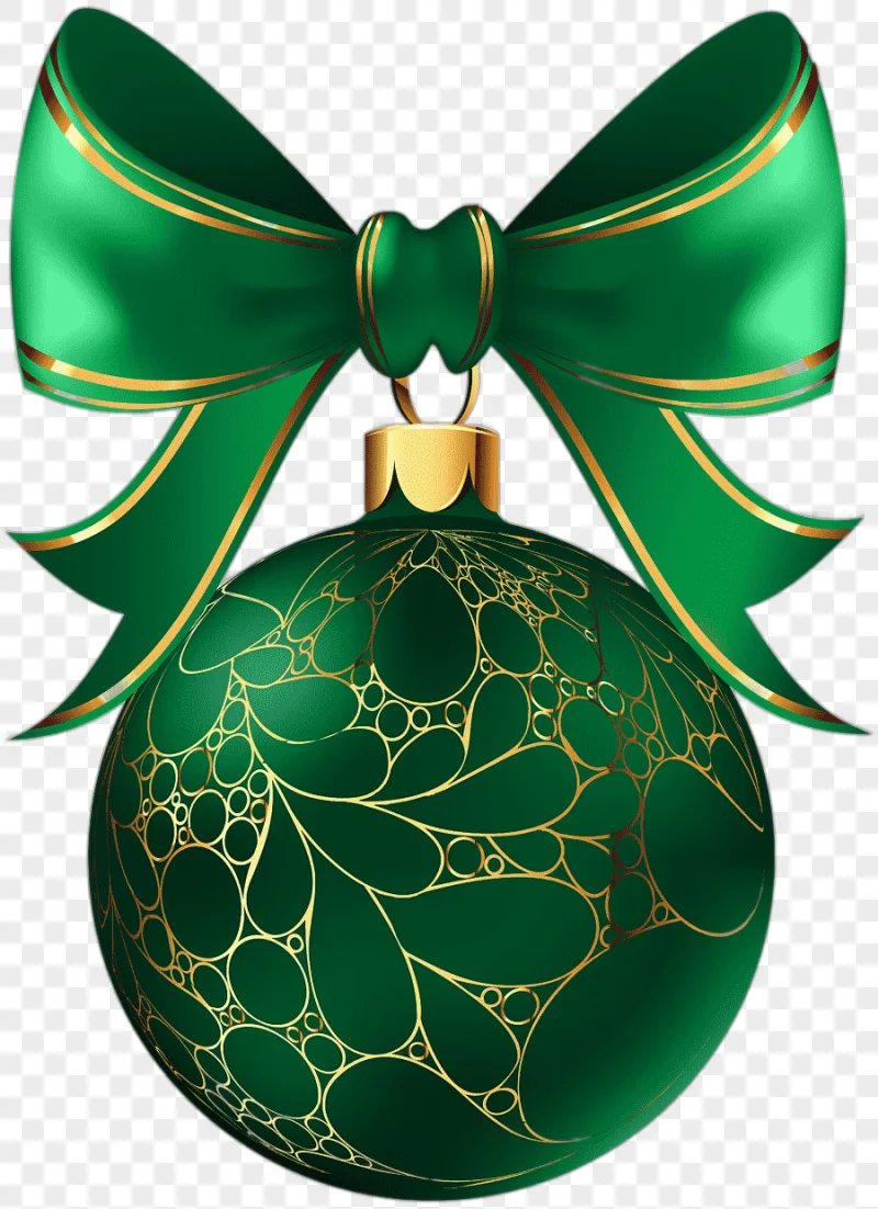 png clipart green christmas bauble and bow artwork christmas ornament christmas day christmas lights christmas ball green poster christmas decoration