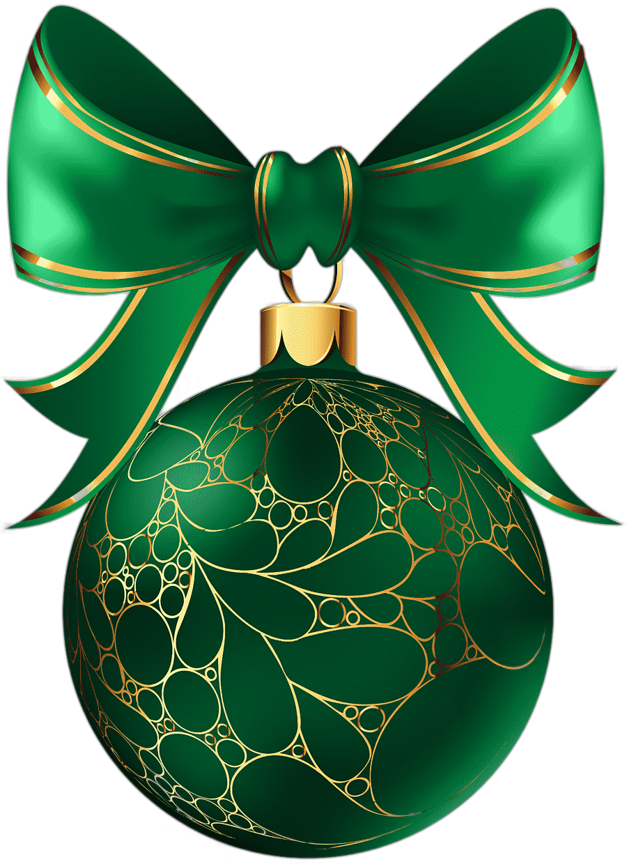 png clipart green christmas bauble and bow artwork christmas ornament christmas day christmas lights christmas ball green poster christmas decoration