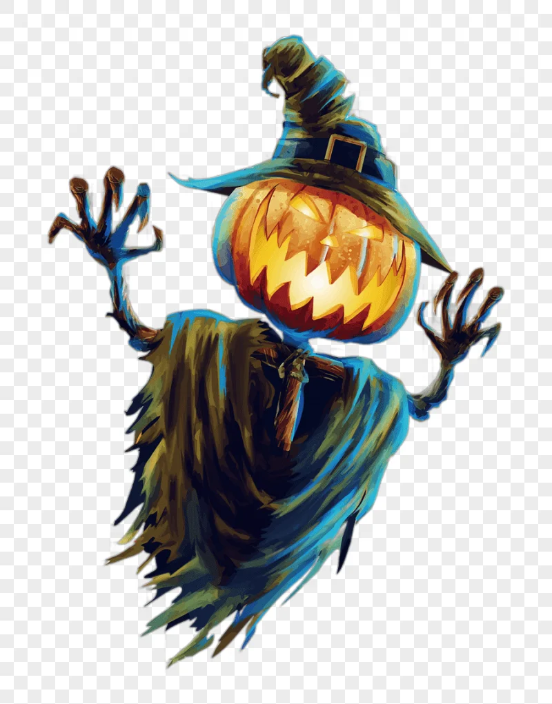 png clipart green pumpkin monster illustration halloween scarecrow jack o lantern festival halloween scarecrow template happy halloween