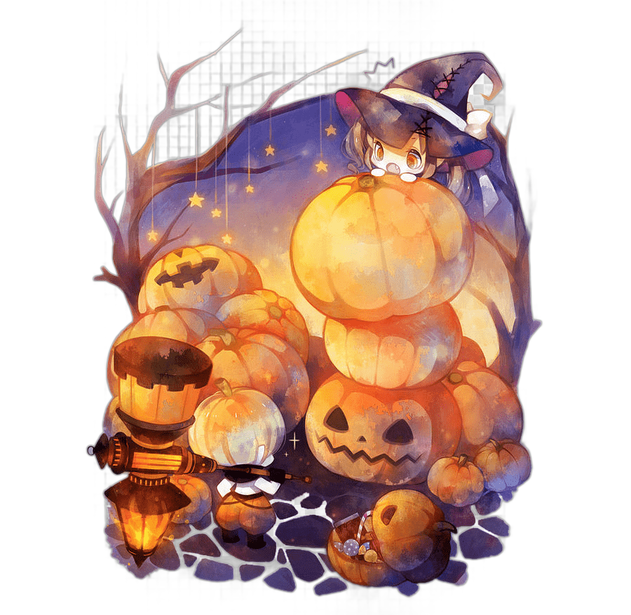 png clipart halloween halloween anime chibi drawing manga halloween pumpkin happy halloween food