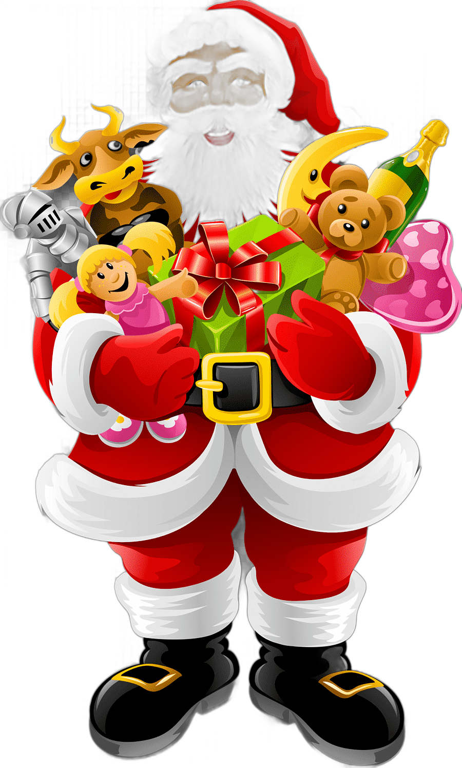 png clipart santa claus snegurochka christmas card creative christmas festive elements christmas background