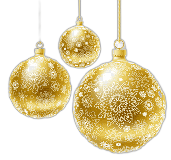 png clipart three golden bauble balls christmas ornament christmas decoration christmas tree creative christmas festive elements christmas background thumbnail