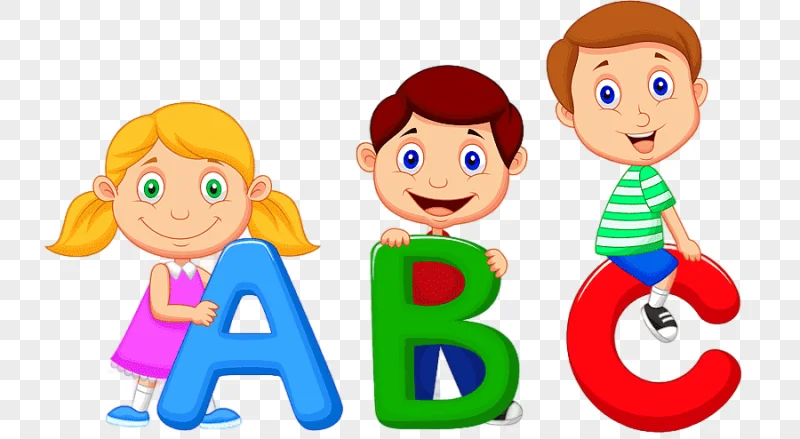 png clipart alphabet song cartoon cute kids child text