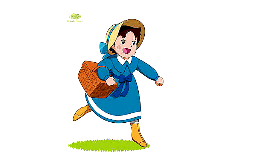 png clipart alps heidi animation animated cartoon television running girl child painted