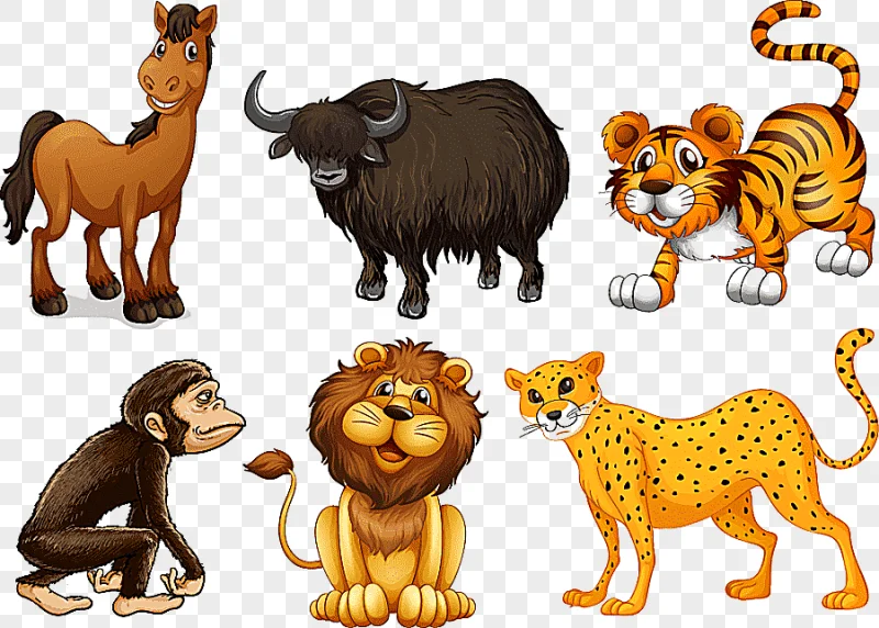 png clipart animal cute animal cartoon figure cartoon character mammal