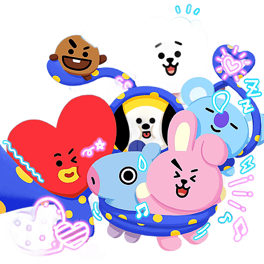 png clipart animals and clouds cartoon characters bts k pop the most beautiful moment in l