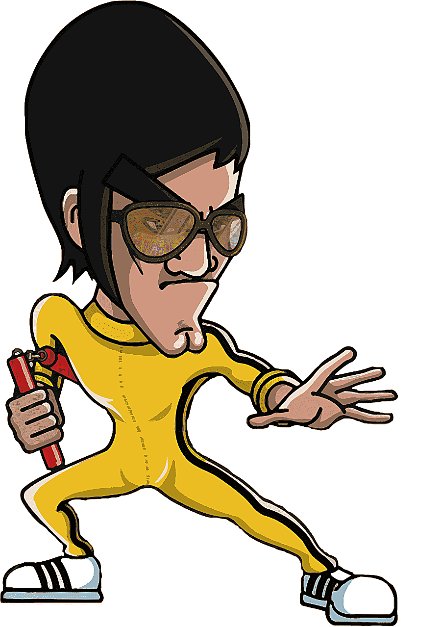 png clipart animated bruce lee t shirt costume kung fu cartoon cosplay cartoon bruce lee c