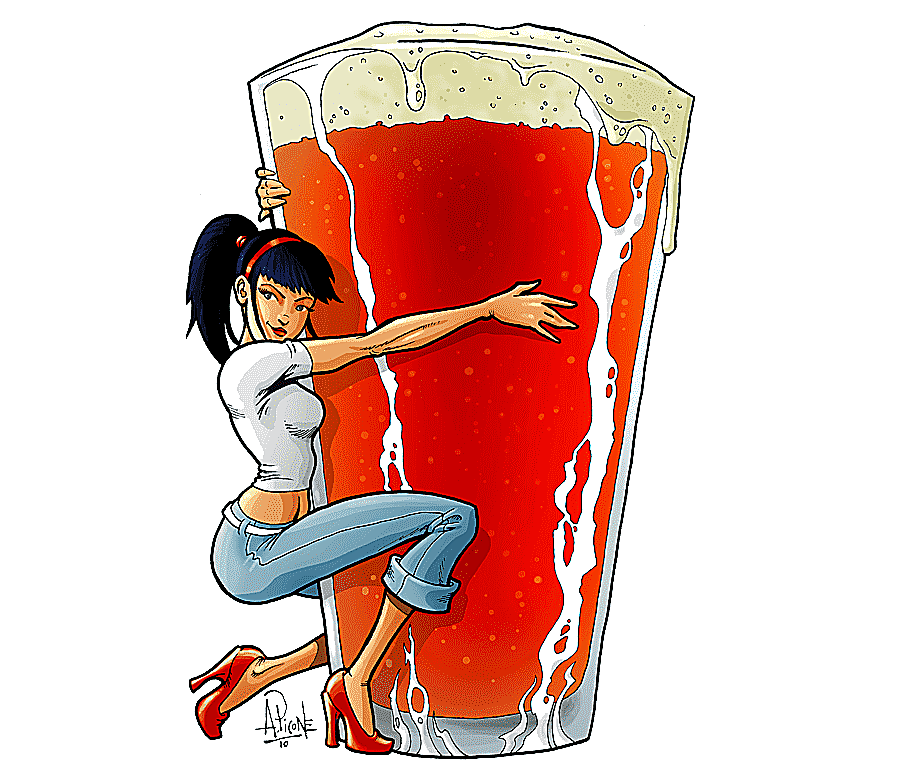 png clipart animated cartoon poster character beer girl poster fictional character