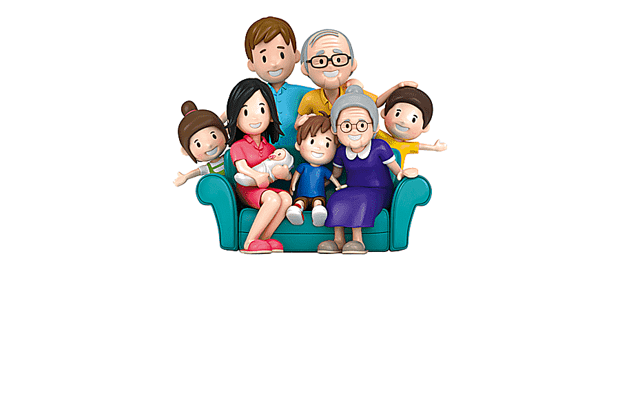 png clipart animated characters family extended family 3d cartoon family portrait cartoon
