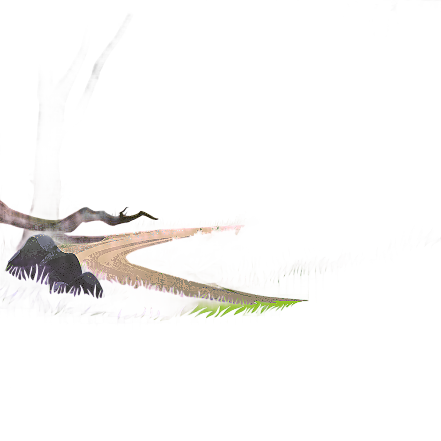 png clipart animated forest pathway nature cartoon illustration mountain road small river