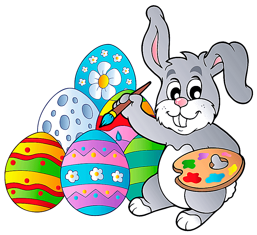 png clipart animated rabbit painting easter eggs illustration easter bunny easter egg east