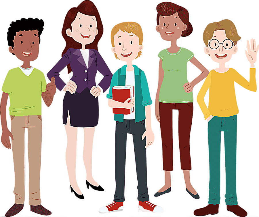 png clipart animation cartoon drawing five people business team business woman child