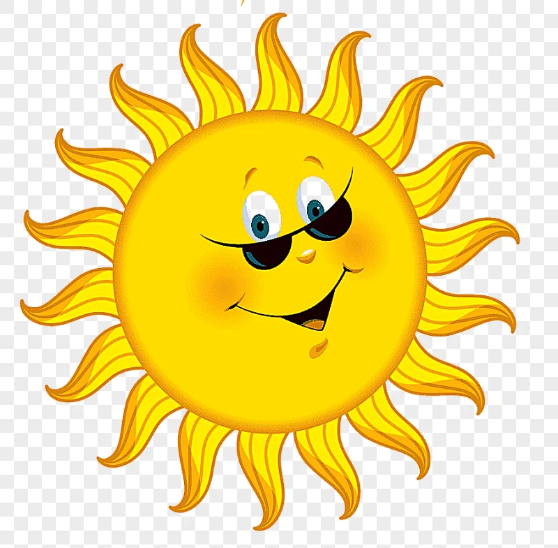 png clipart animation cartoon sun sunflower smiley