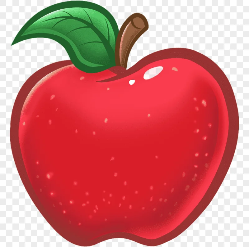 png clipart apple teacher cartoon apple food strawberries