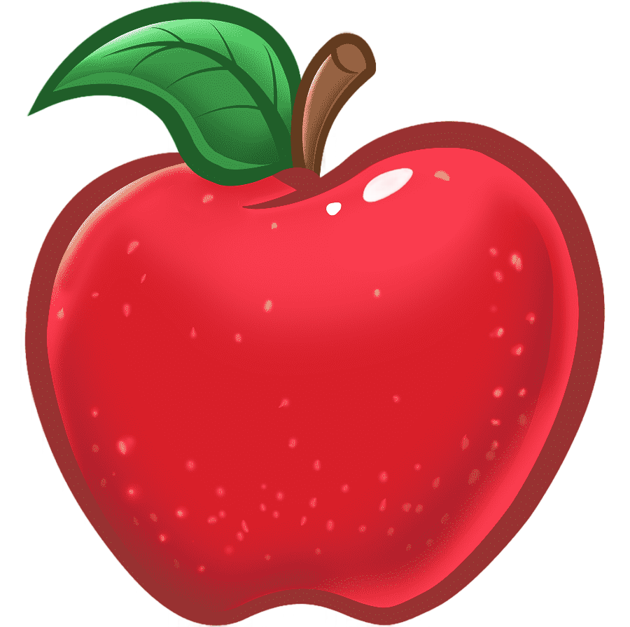 png clipart apple teacher cartoon apple food strawberries