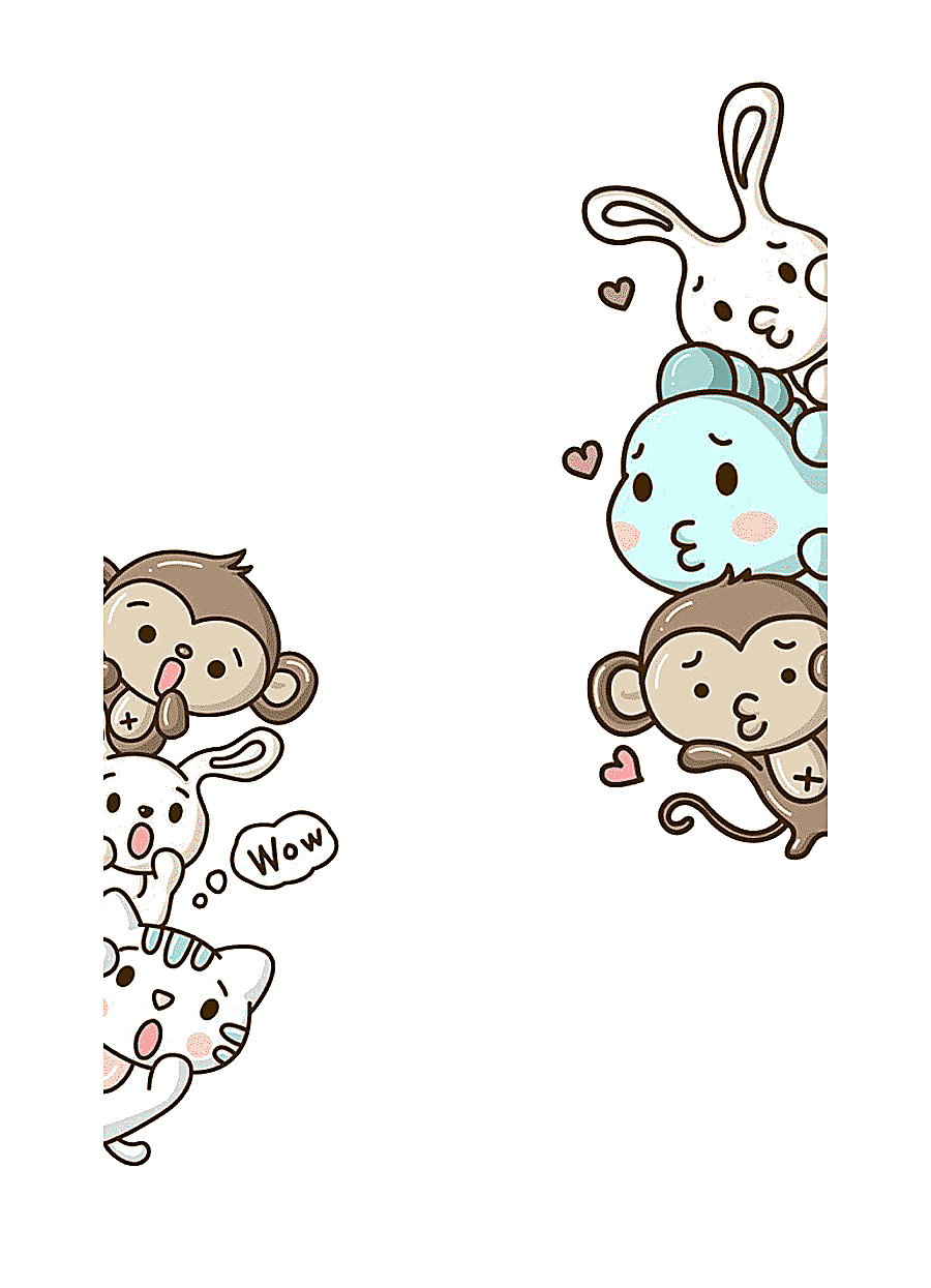 png clipart assorted animal monkey hello kitty cartoon cuteness small animals mammal food