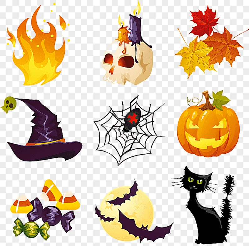 png clipart assorted halloween illustrations halloween halloween s collection happy hallow