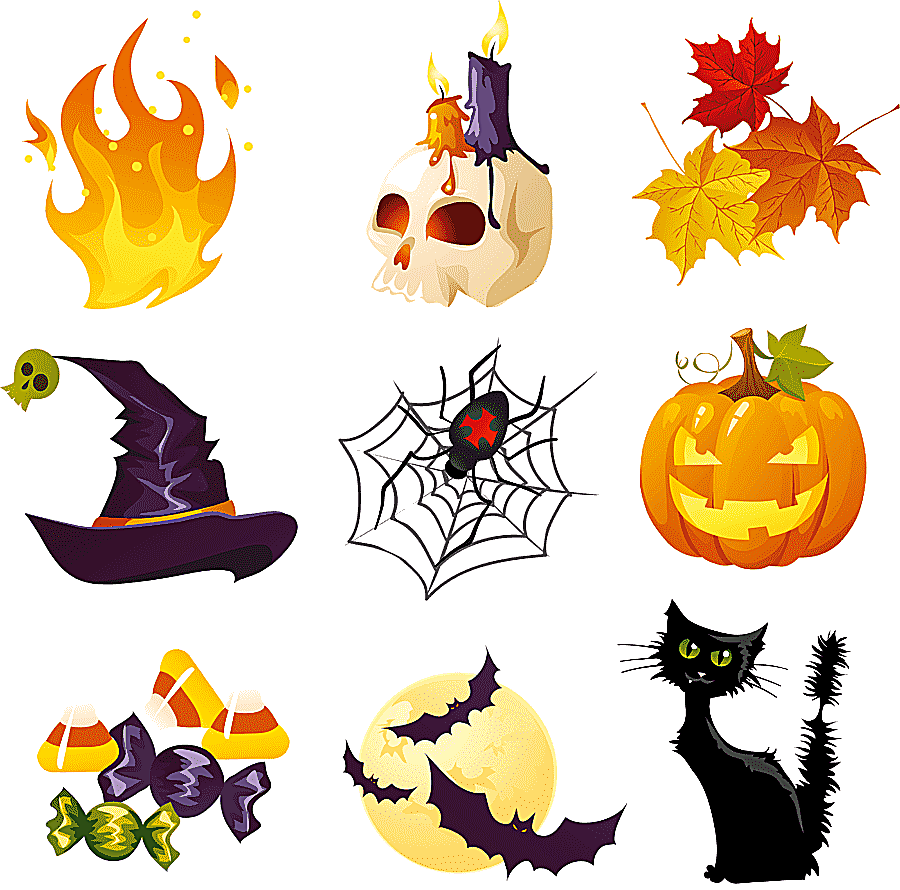 png clipart assorted halloween illustrations halloween halloween s collection happy hallow
