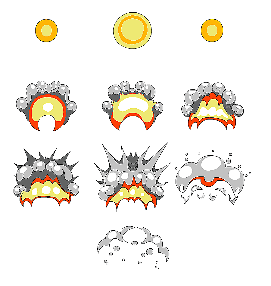 png clipart assorted icons illustration animation sprite explosion cartoon drawing colour