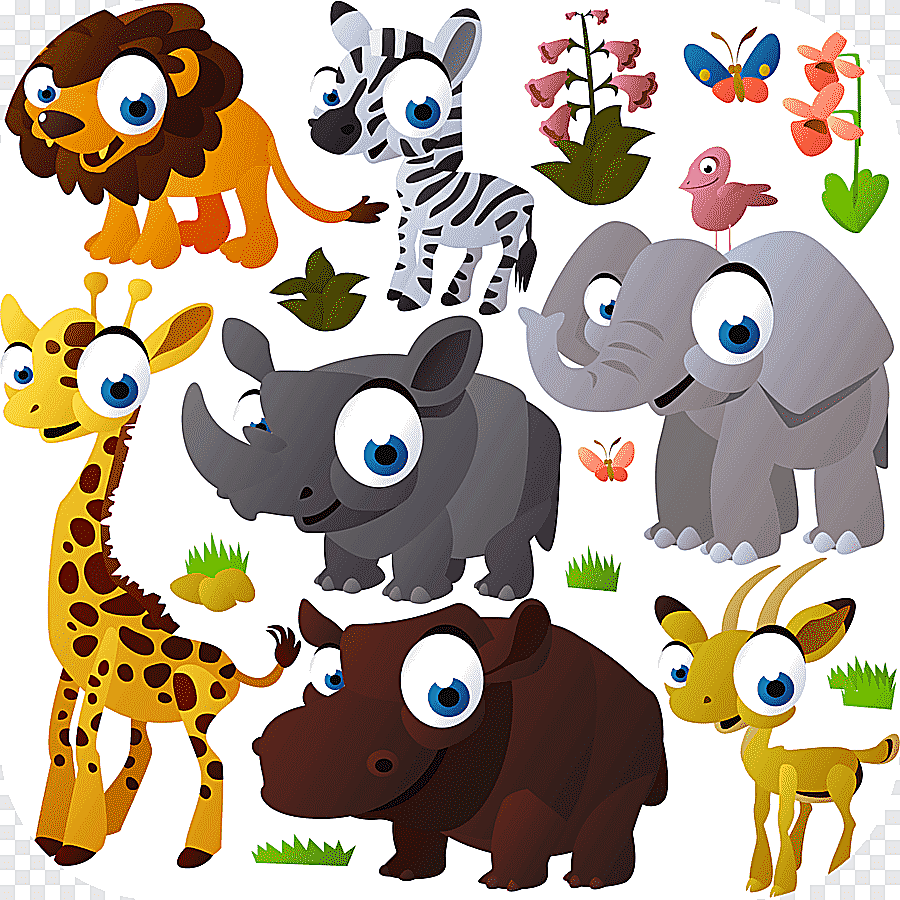 png clipart baby jungle animals cartoon animal mammal animals