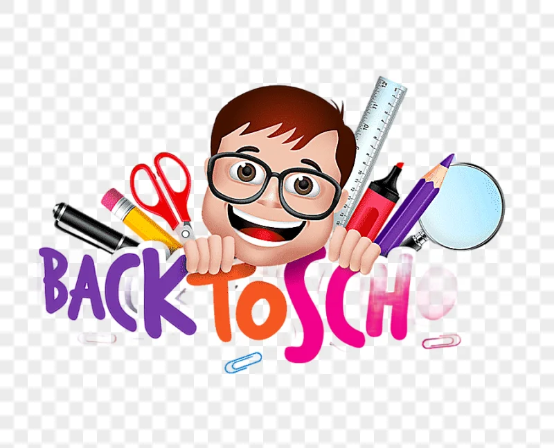 png clipart back to school animated poster three dimensional space color drawing illustrat