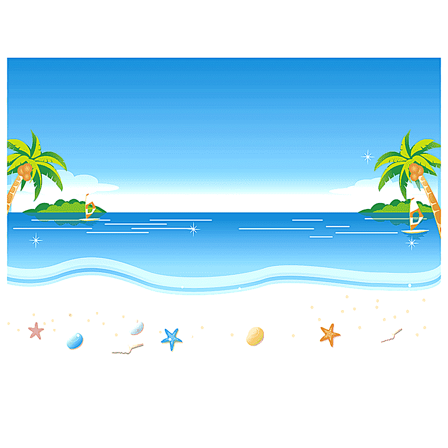 png clipart beach animation cartoon background beach cartoon background material border ca