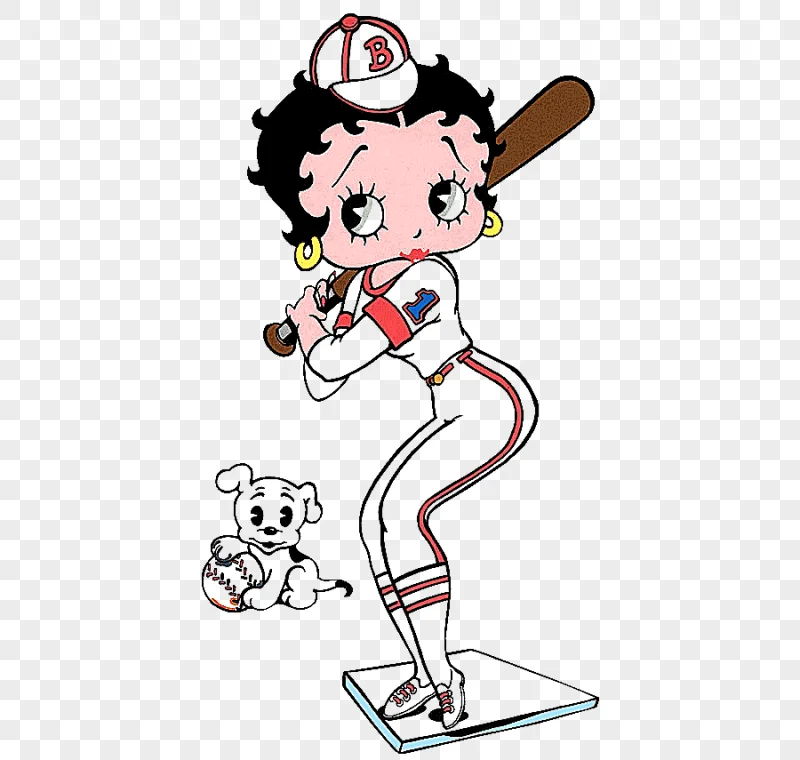 png clipart betty boop animated film baseball baseball cartoon white sport