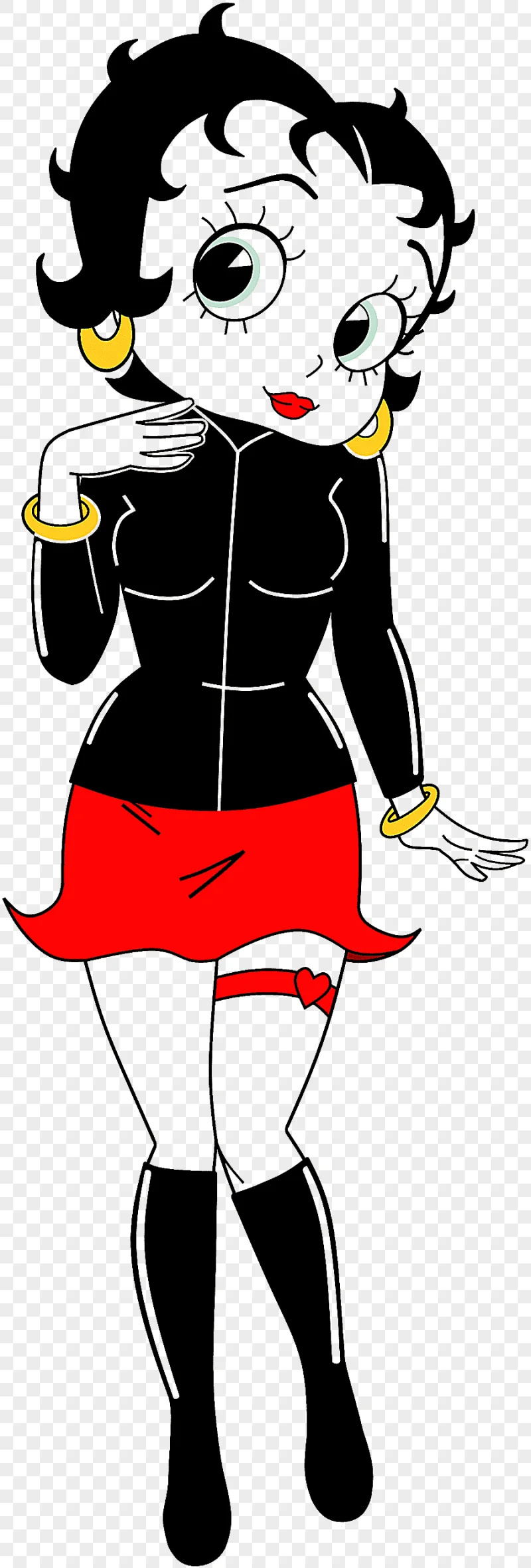 png clipart betty boop cartoon fleischer studios anime black hair vertebrate