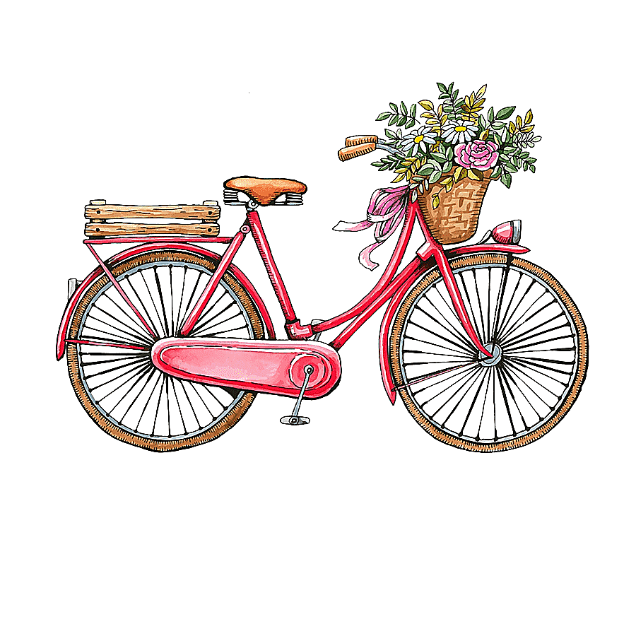 png clipart bicycle vintage clothing watercolor painting romantic hand painted bicycle pai