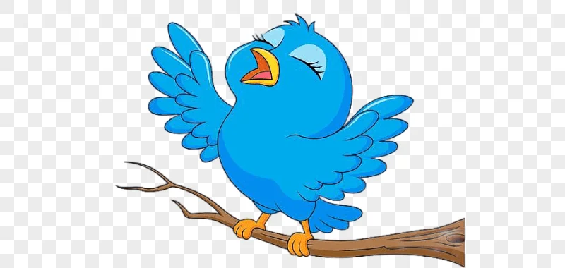 png clipart bird cartoon cartoon tree bird singing blue photography