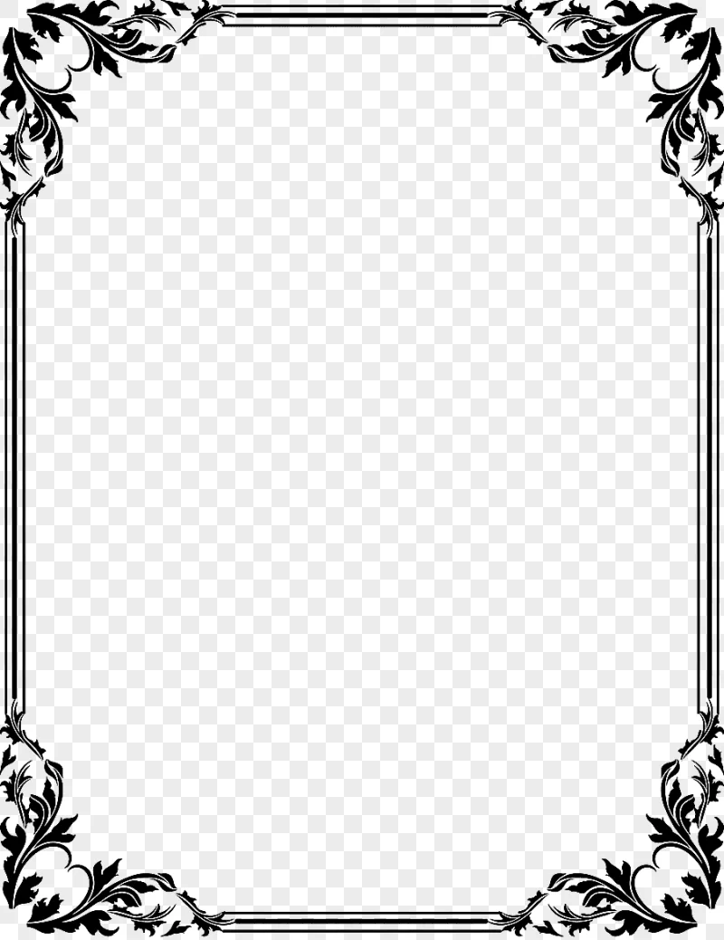 png clipart black floral boarder borders and frames frames text design template border mis