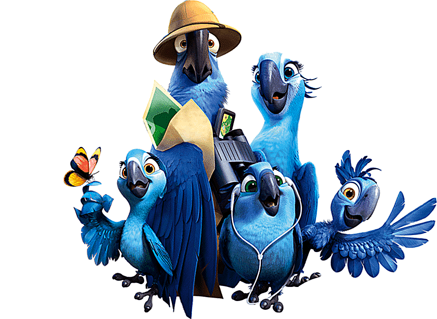 png clipart blue birds animated cartoon characters rio de janeiro blu family film icon rio