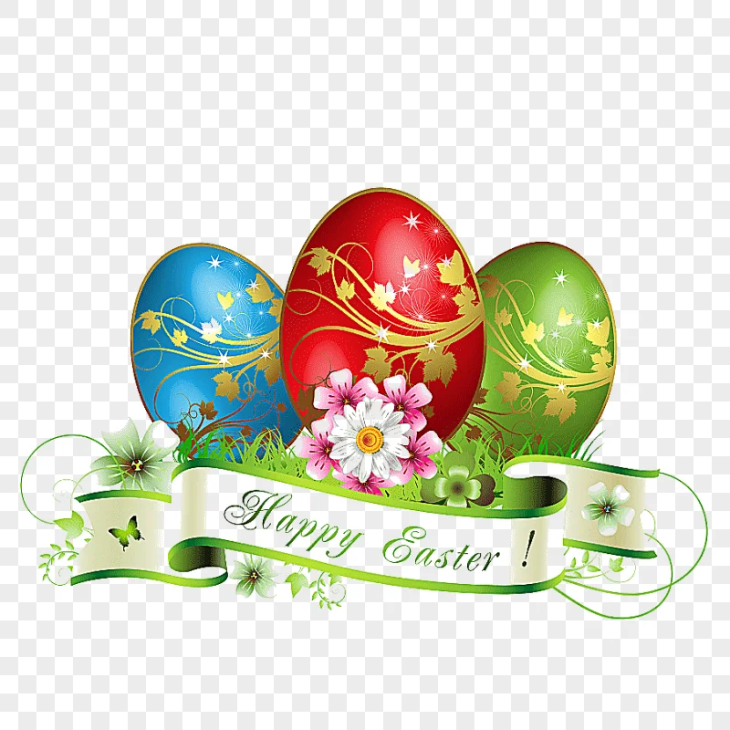 png clipart blue red and green easter eggs easter bunny greeting card easter postcard happ
