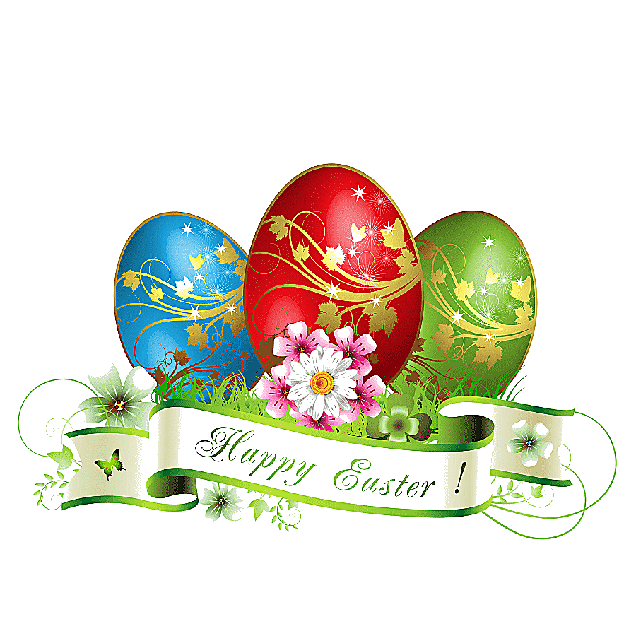 png clipart blue red and green easter eggs easter bunny greeting card easter postcard happ