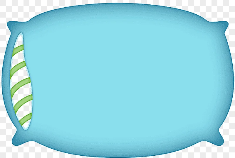 png clipart blue white and green pillow pillow cartoon drawing animation pillow blue furni
