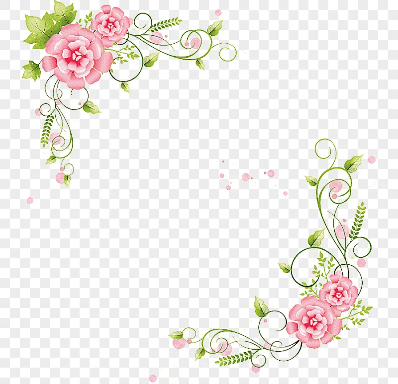 png clipart borders and frames flower flower flower arranging heart