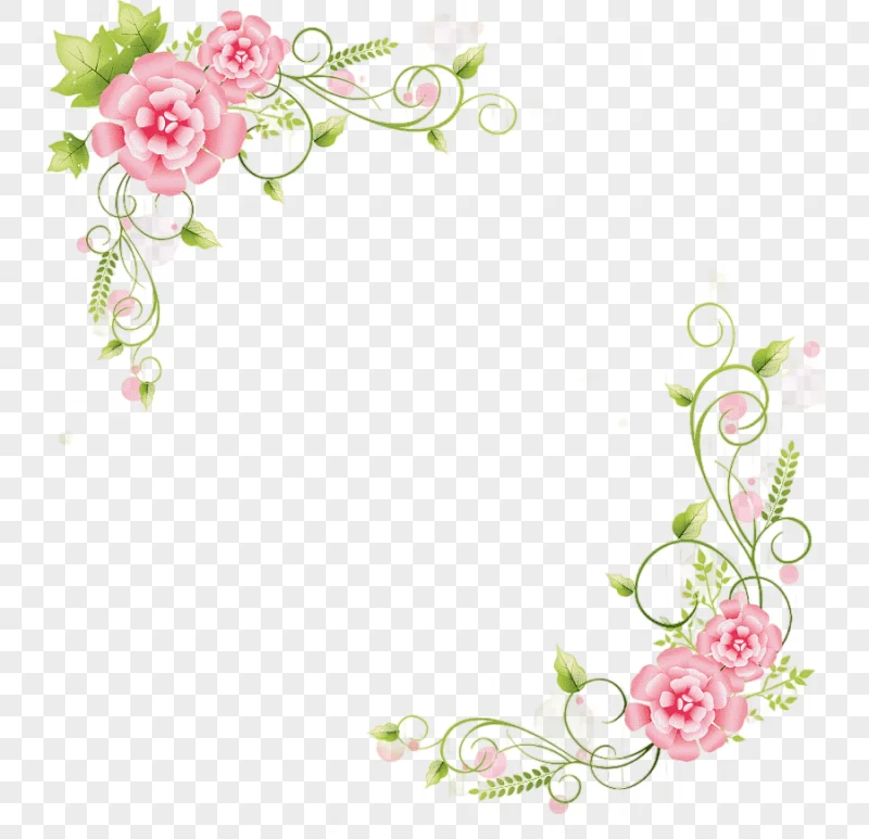 png clipart borders and frames flower flower flower arranging heart