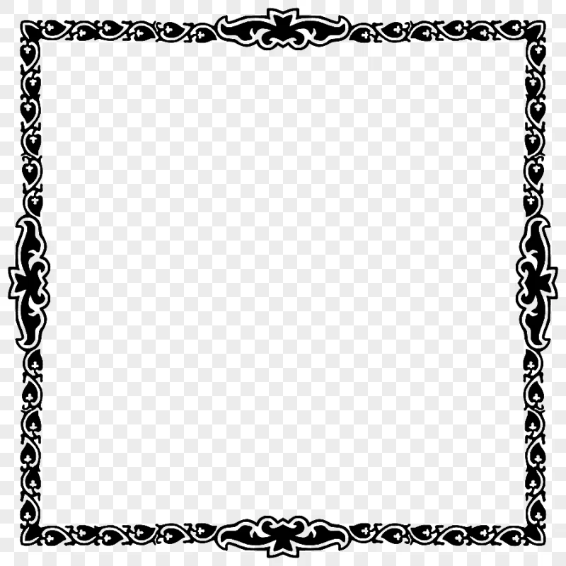 png clipart borders and frames frames ornament frame black miscellaneous white