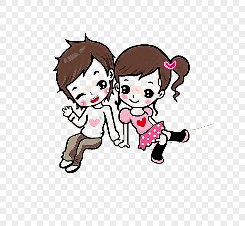 png clipart boy and girl illustration cartoon animation love drawing couple together carto