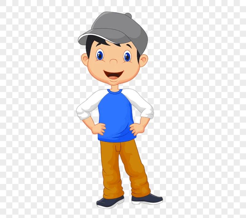 png clipart boy cartoon child hat boy painted hand