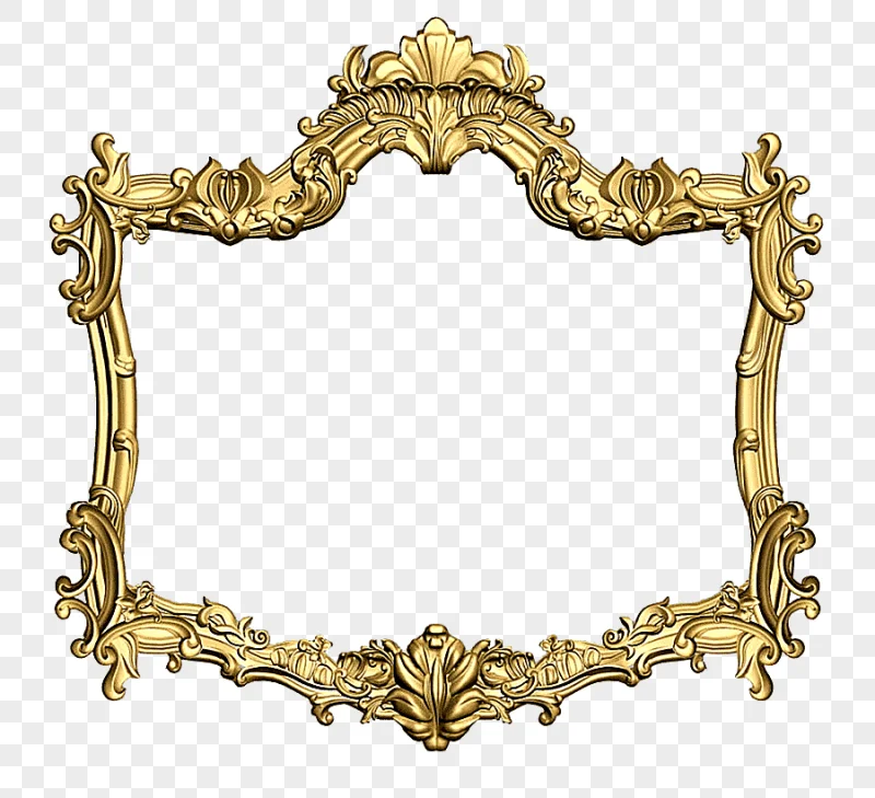 png clipart bronze ornate frame illustration frames ornament gold wood carving antique mir