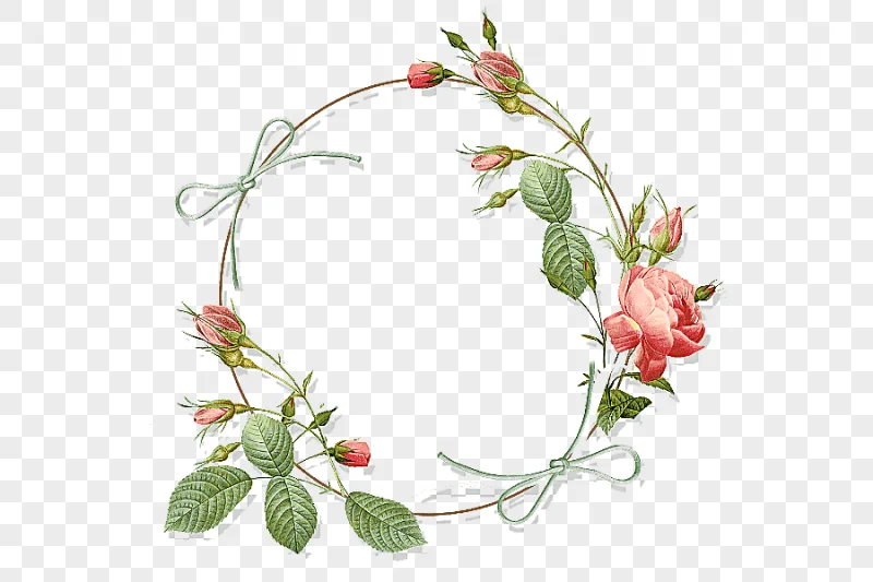 png clipart brown and red floral border frame garden roses flower circle mint flowers wate